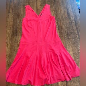 NWT Ann Taylor Pink V neck Drop Waist Dress - Size 2